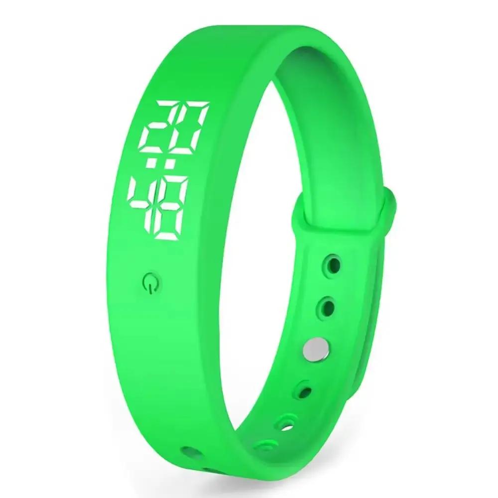 LED Digital Smart Bracelet Waterproof Smart Clock Smartband with Body Temperature Monitor Smart Band Vibration Alarm Reminder by All Mart Bristol Ltd