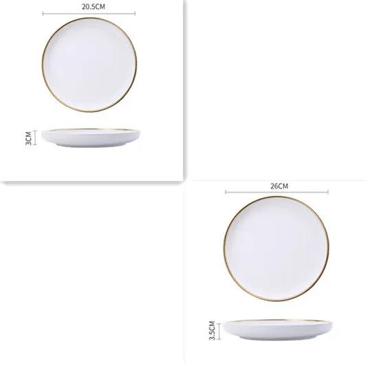 Big Soup Bowl Rice Bowl About Household Ceramic Plate by Dropshipman