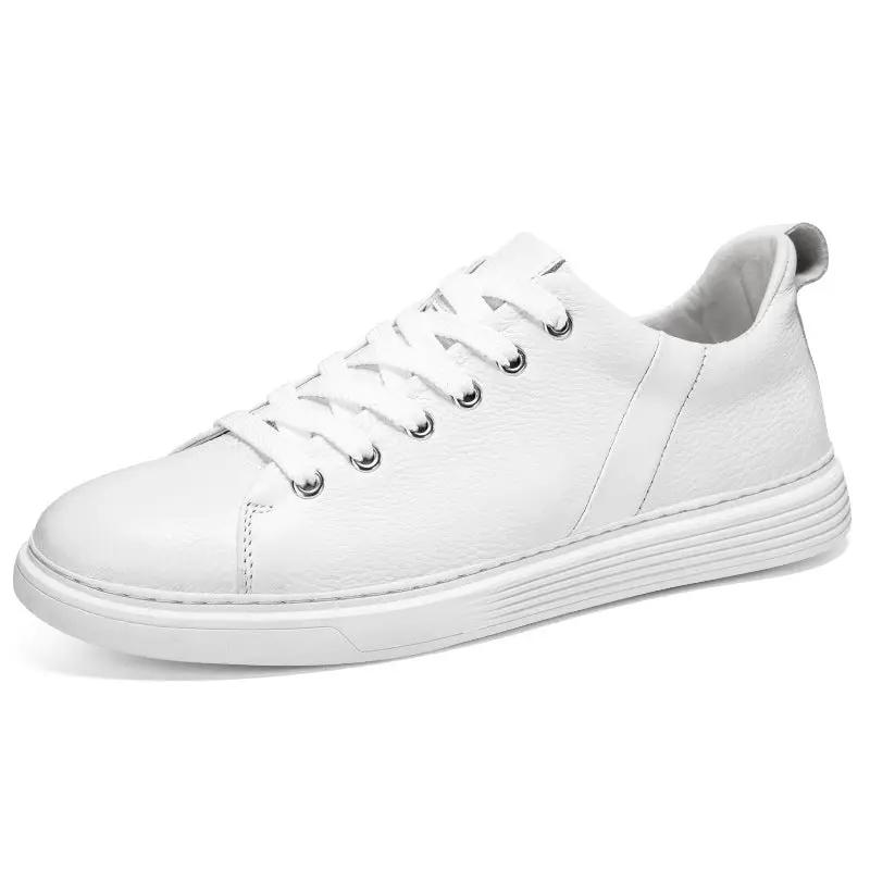Spring Low-cut Genuine Leather Top Layer Cowhide Flat Retro Sneaker by Dropshipman