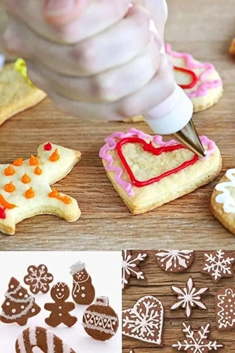 10-Piece Piping Bag Set Cake Cream Decorating Bags with Stainless Steel Nozzles by All Mart Bristol Ltd