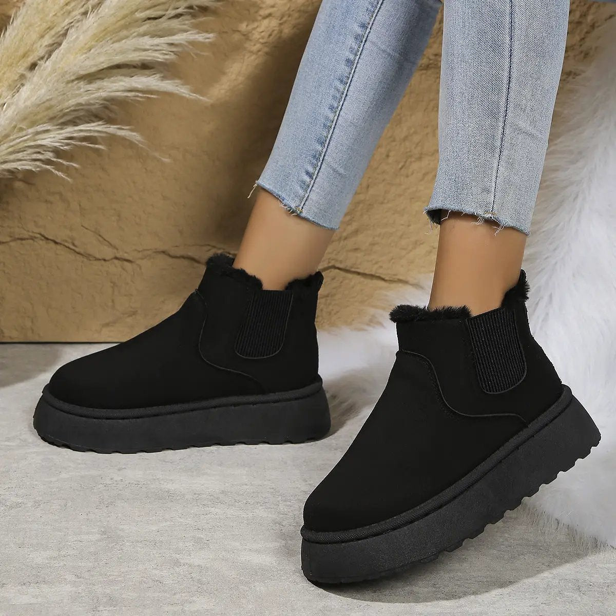 Thickened Snug-fitting Thermal Bread Cotton Boots by Dropshipman