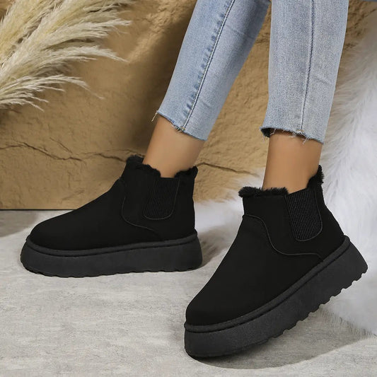 Thickened Snug-fitting Thermal Bread Cotton Boots by Dropshipman