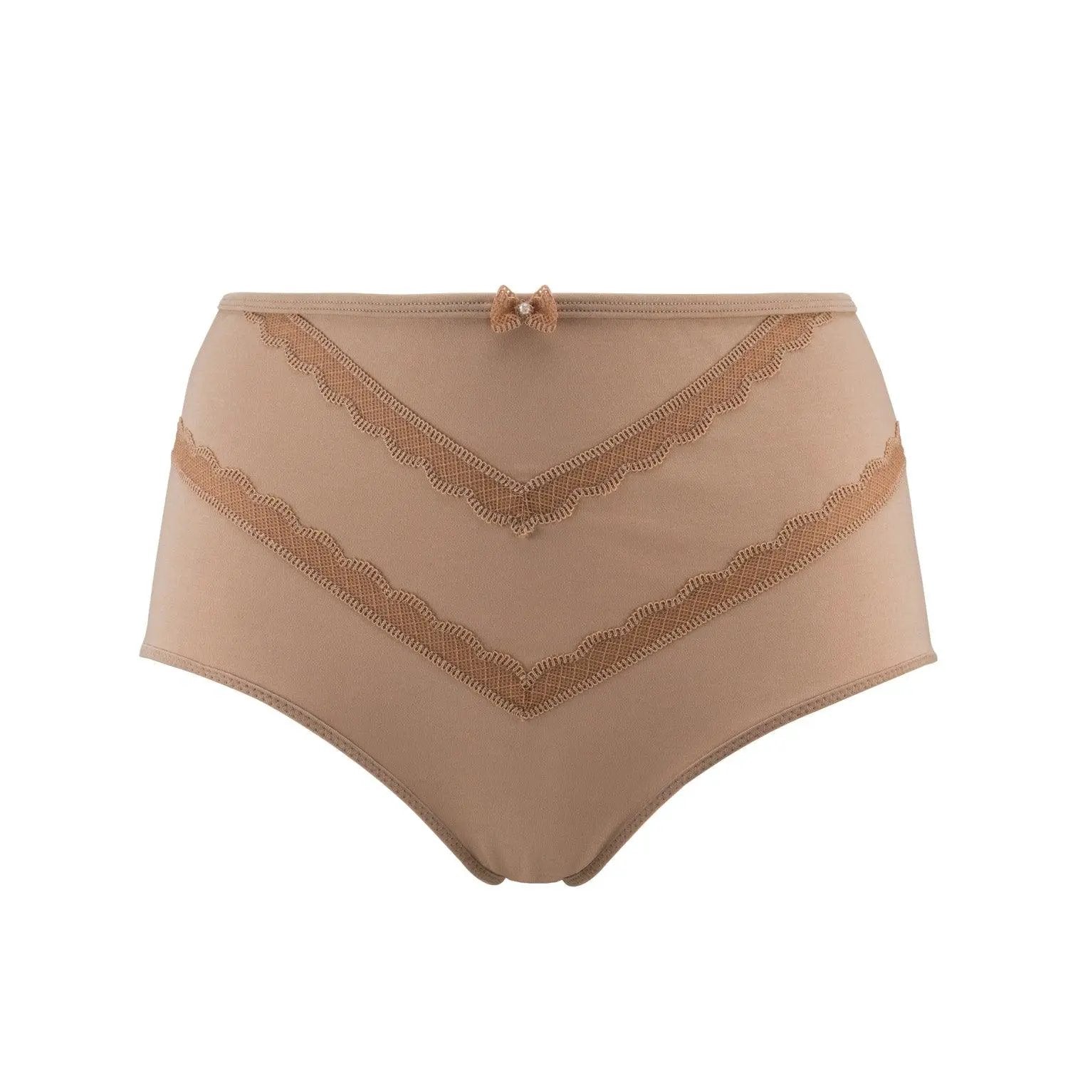 Vanessa- Silk & Organic Cotton Full Brief in Skin Tone Colours by Juliemay Lingerie