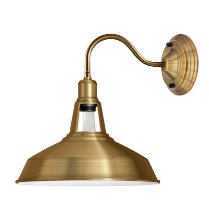 Vintage Retro Industrial Yellow Brass Wall Light Shade Modern Style High Polished Wall Sconce~3626 by LEDSone