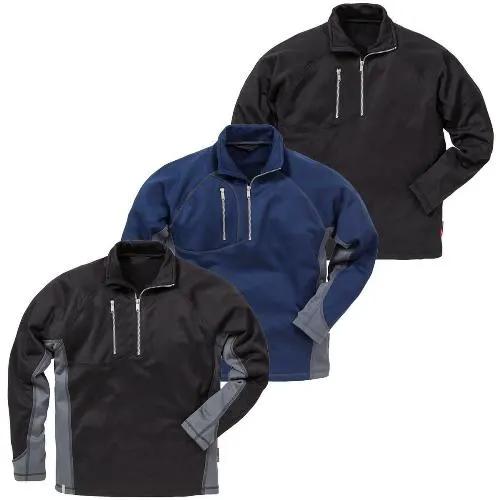 Mens Half Zip Sweatshirt Water Repellent Jumper by Ek Wholesale