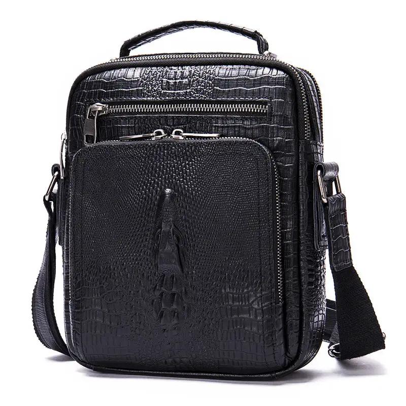 Genuine Leather Shoulder Messenger Bag Vintage Crazy Horse by Dropshipman