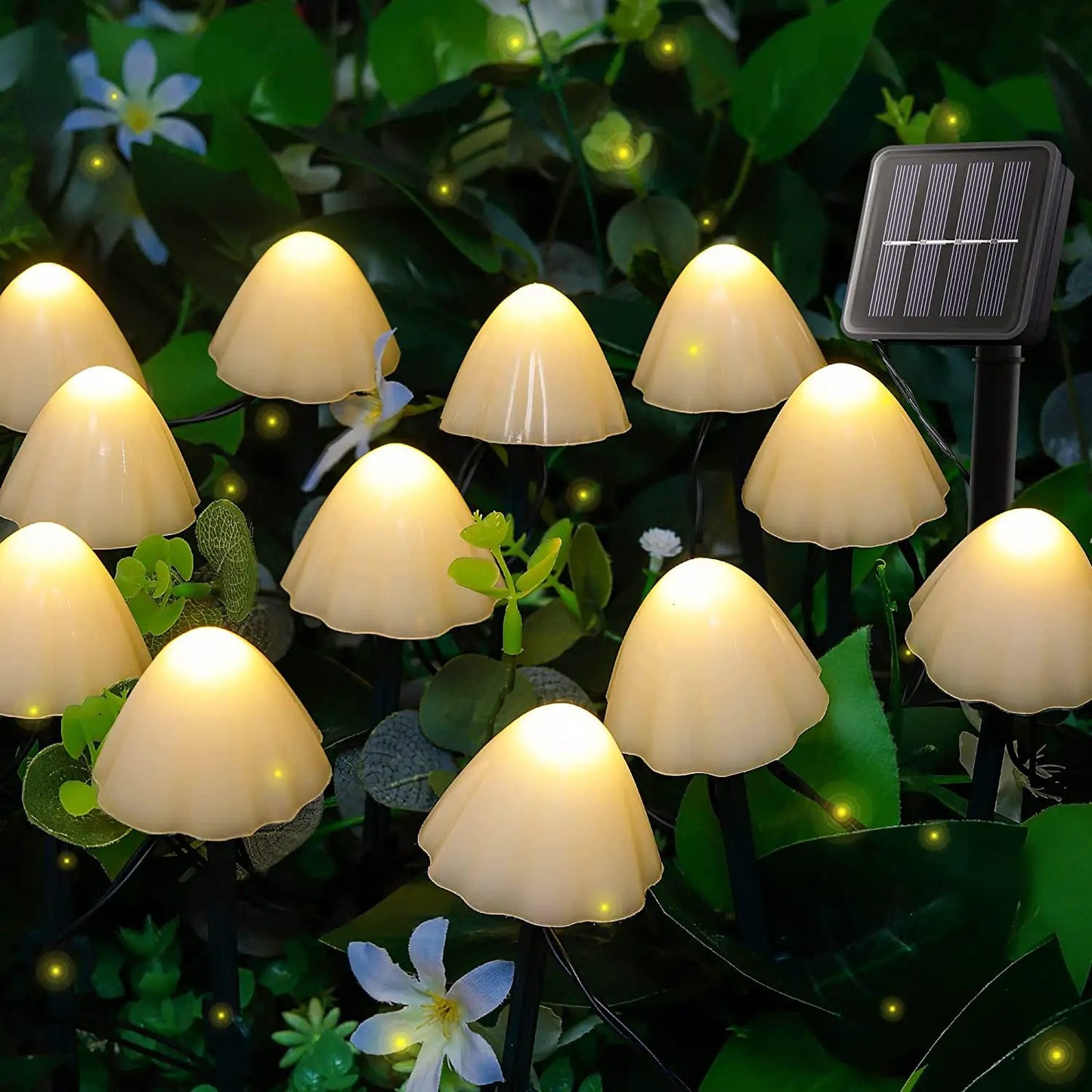 10 Piece Solar Mushroom Lights by Avilo