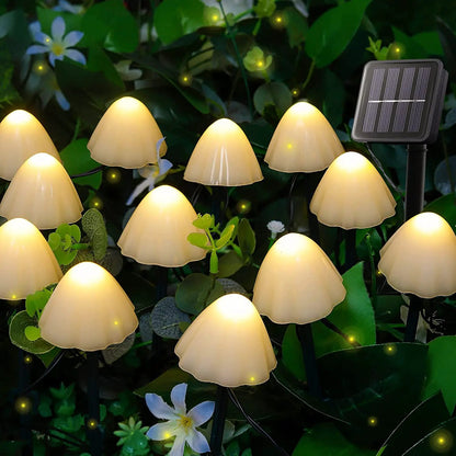 10 Piece Solar Mushroom Lights by Avilo