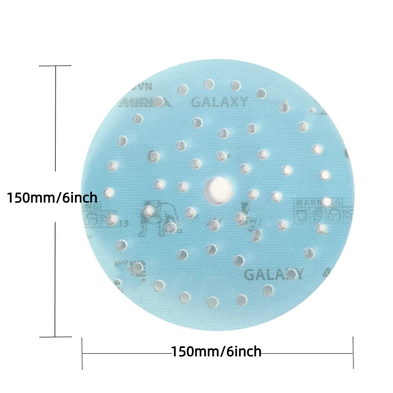 Mirka Galaxy Sandpaper GALAXY 6 Inch 150mm Sandpaper Round Flocking Porous Vacuum Car Polishing Beauty Sandpaper by All Mart Bristol Ltd