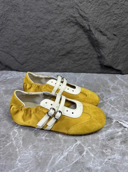 Soft Bottom Large Size Women's Shoes 41 to 43 Casual Style Agan Shoe New 2026 Fashion Single Strap Fashionable Flats by All Mart Bristol Ltd