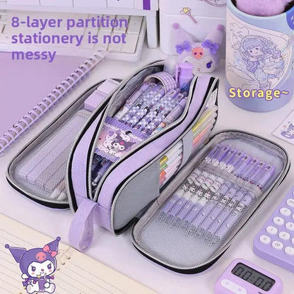 New School Supplies Back to School Essential Pencil Case, Large Capacity Stationery Organizer Student Stationery Box by All Mart Bristol Ltd