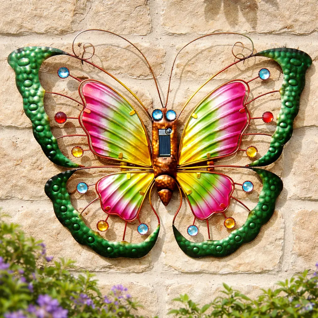 Wall Mounted Butterfly Solar Light by Avilo