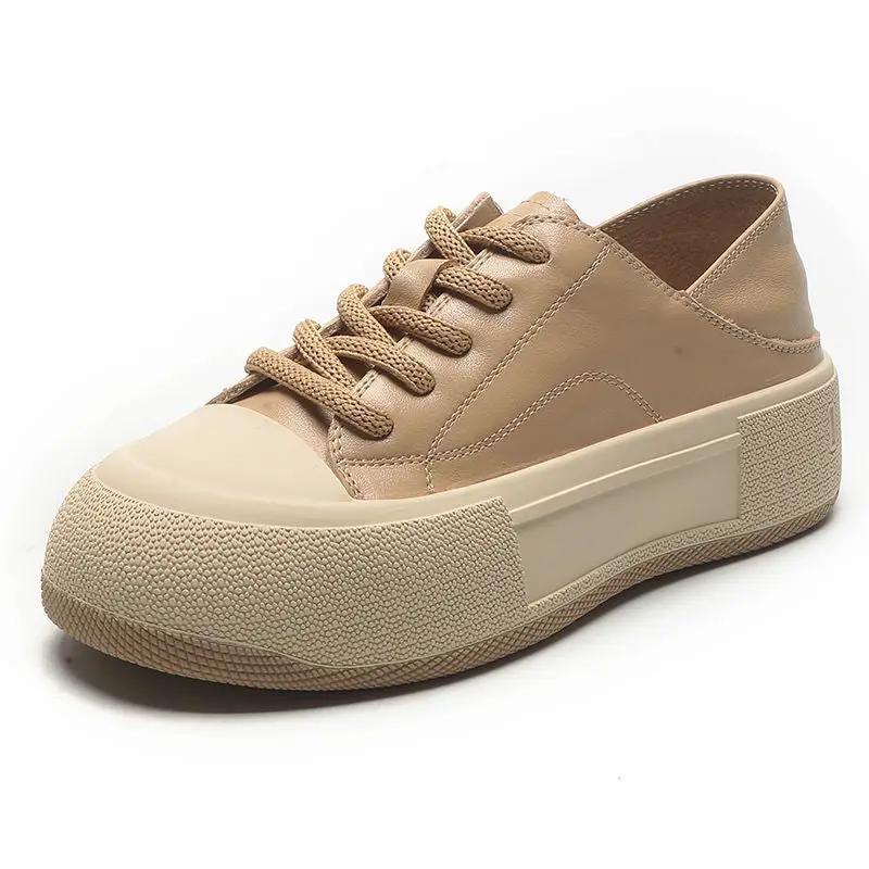 Thick Bottom All-matching Spring And Summer Flat Soft Bottom Not Tired Feet Wear Biscuits Pumps Casual Sneakers For Women by Dropshipman