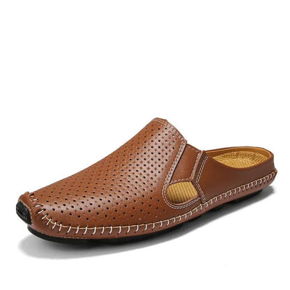 Breathable Stylish Semi-slippers Men's Hollow by Dropshipman
