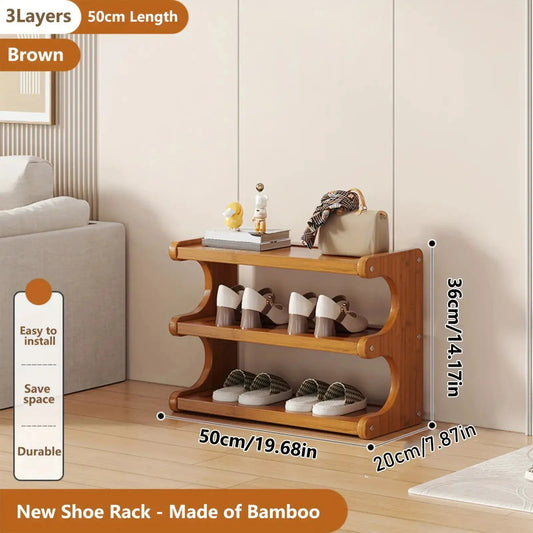 Wooden Shoe Rack, Easy to Assemble, Small Footprint, Large Storage Space, and Beautiful Appearance. by All Mart Bristol Ltd