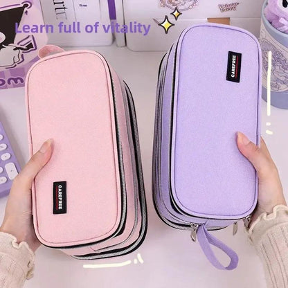 New School Supplies Back to School Essential Pencil Case, Large Capacity Stationery Organizer Student Stationery Box by All Mart Bristol Ltd