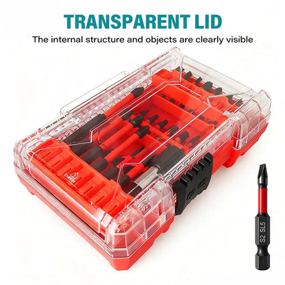 35Pcs Magnetic Screwdriver Bit Set S2 Steel Impact Driver Nut Sockets Anti-Slip High Hardness Tips with Portable Storage Case by All Mart Bristol Ltd