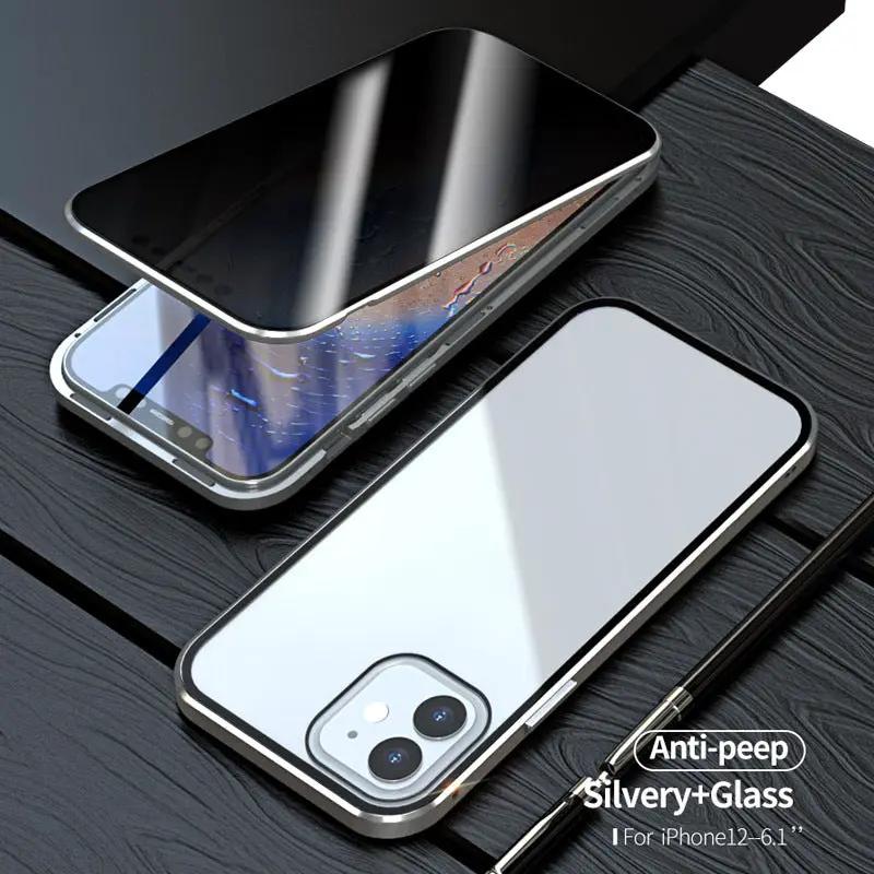 Magnetic Privacy Glass Case Anti-Spy 360 Protective by Dropshipman