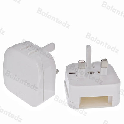 European EU To UK Travel Power Adapter With 5A Fuse UK British Electrical Plug Adapter Outlet AC Charger Power Cord Socket by All Mart Bristol Ltd