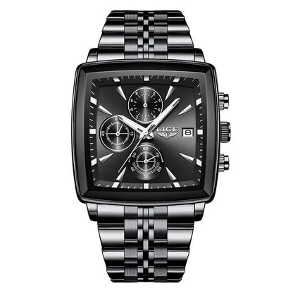 Business Personality Large Dial Square Watch Men by Dropshipman