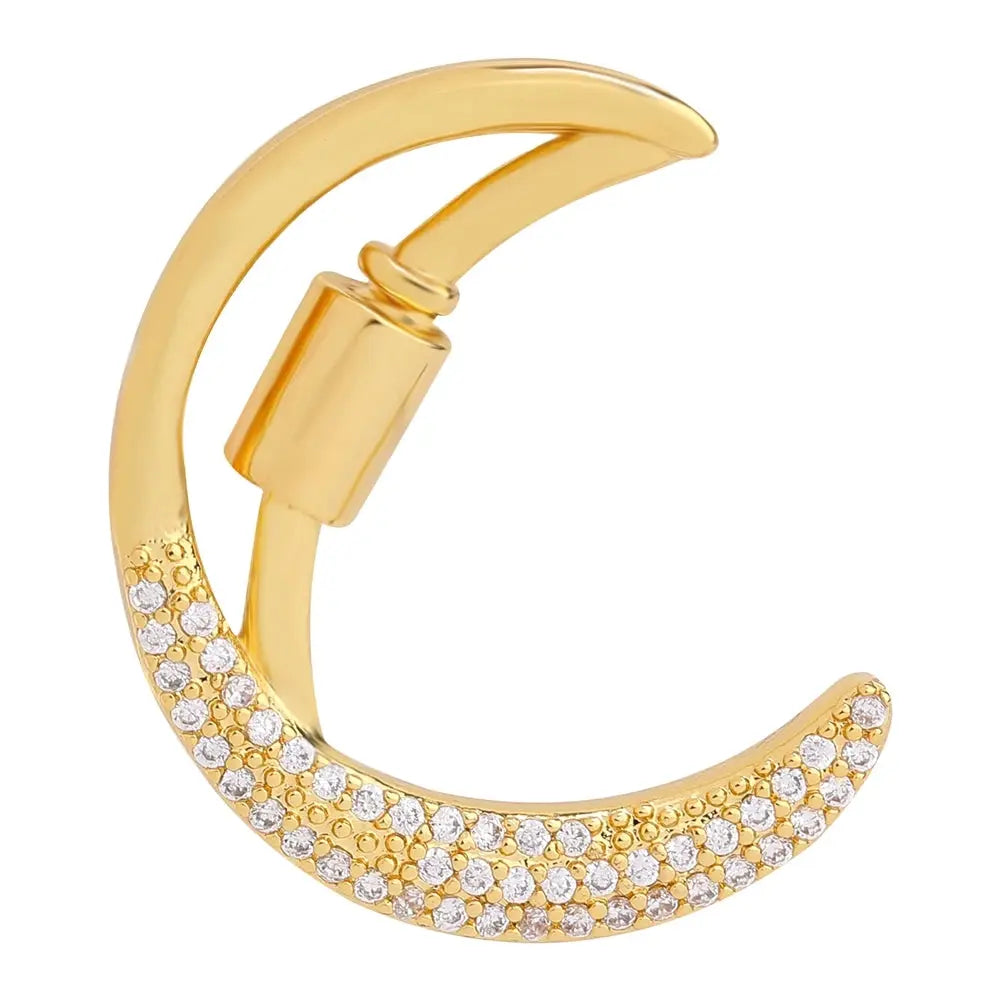 Juya 18K Gold Plated 26 Alphabet Letters Pendant Fasteners Bolt Carabiner Clasps For DIY Women Mesh Chains Name Jewelry Making by All Mart Bristol Ltd