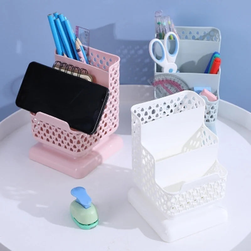 School Stationery Makeup Organizer Desktop Storage Box Container for Cosmetics Jewelry Stationery Plastic Organizer by All Mart Bristol Ltd