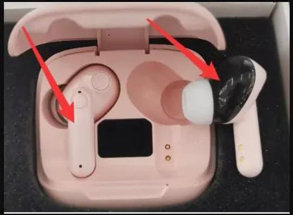 New Mini Transparent Wireless Bluetooth Headset Digital Display ENC Noise Reduction True Wireless Sports Music by Dropshipman
