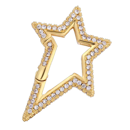 Juya 18K Gold Plated 26 Alphabet Letters Pendant Fasteners Bolt Carabiner Clasps For DIY Women Mesh Chains Name Jewelry Making by All Mart Bristol Ltd