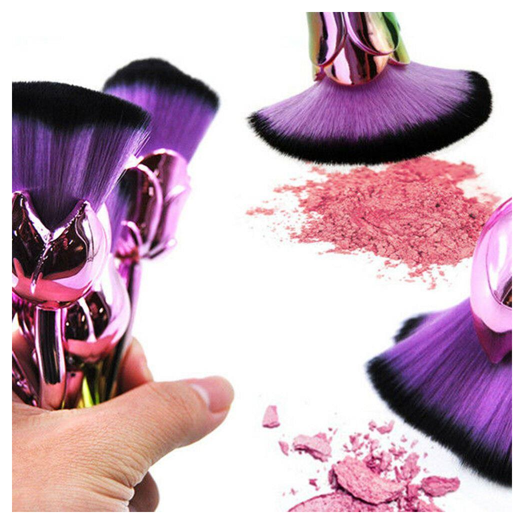 Beauty and the Beast-Inspired Rose Makeup Brushes with Glossy Handles by Aquarius