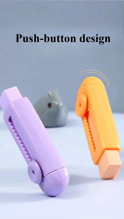 Creative Retractable Push Pull Eraser Student Writing Drawing Correction Stationery School Supplies Stationery by All Mart Bristol Ltd