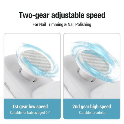 Electric Nail Clipper Grinding and Polishing with Light Automatic Nail Trimmer Rechargeable Nail Cutter Manicure for Baby Adult by All Mart Bristol Ltd