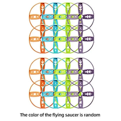 Flying Saucer Disc Launcher Kids Flying Toys Pull String UFO Throw Catch Outdoor Sport Propeller Children Toys Gift for Boy Girl by All Mart Bristol Ltd