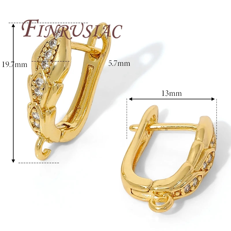 18K Gold Plated,Anti-Allergy Earring Hook Clasps,Supplies For Jewelry,Fasteners Earwires,Earrings Fixtures Accessories by All Mart Bristol Ltd