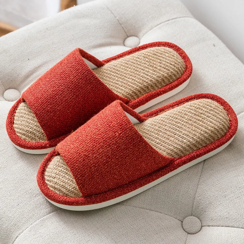 Home Linen Slipper for Women Cute Bunny Clouds Flip Flops Female Design Cozy Shoes Slides Four Season Platform Couples Sandals by All Mart Bristol Ltd
