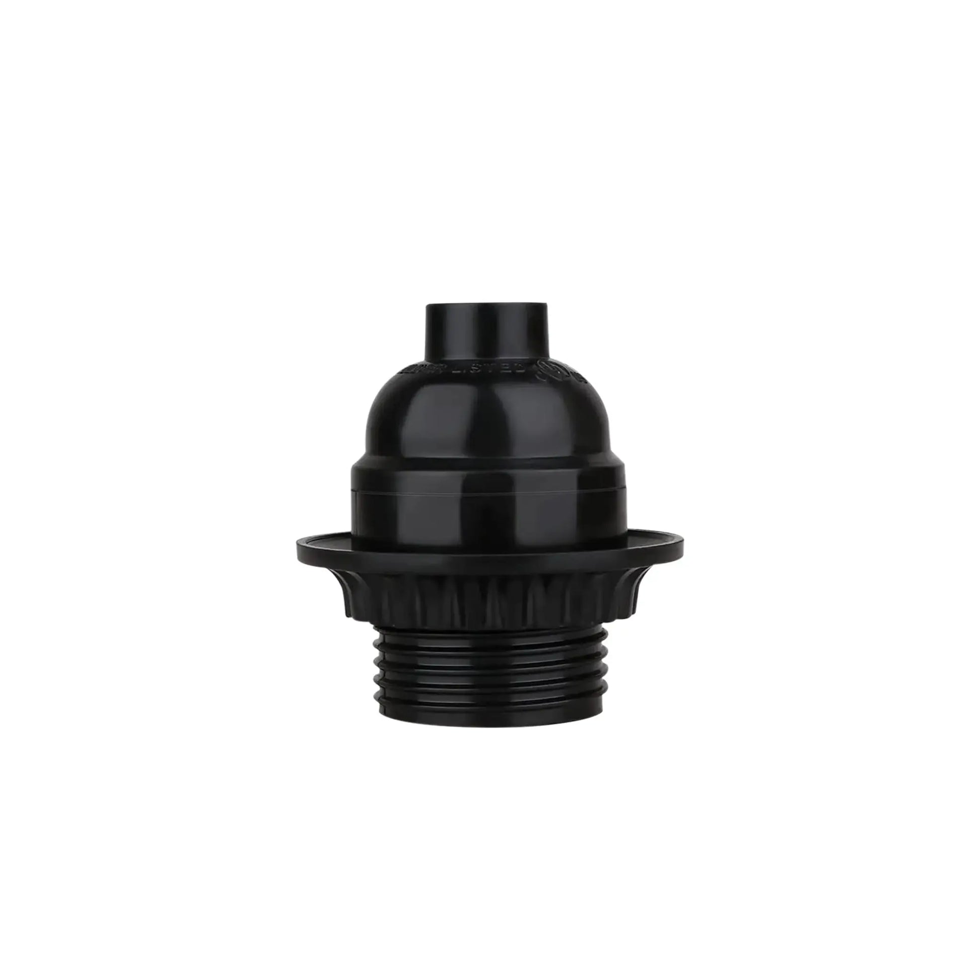 E27 Lamp Holder Black Plastic Pendant Socket Screw Cap 5 Pack ~4390 by LEDSone UK Ltd