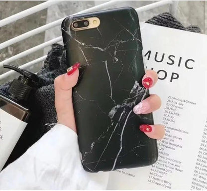 Compatible with Apple, Luxury marble phone case for iPhone 7 case for iphone X 7 6 6S 8 Plus 6S case cover XR XS MXA silicon case by Dropshipman