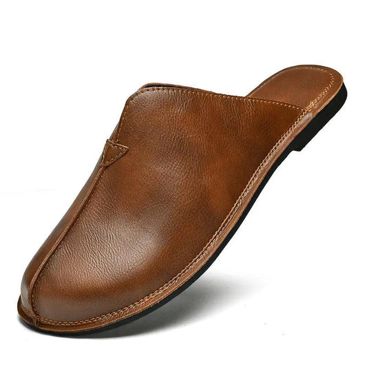Men's Retro Easy Matching Lazy Flat Beach Slippers by Dropshipman