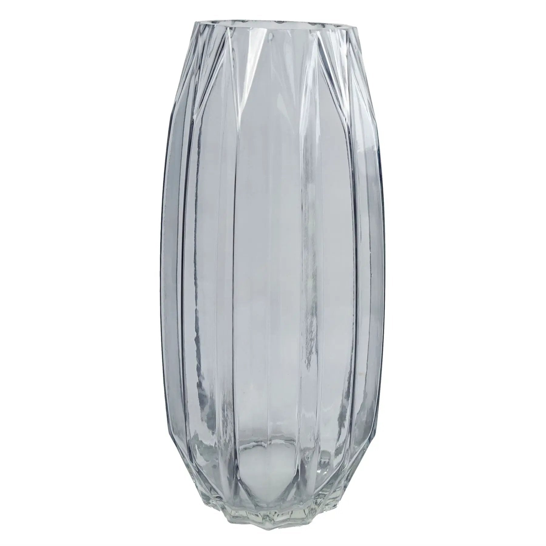 Leaf 60cm Pink Delphinium Tropical with Glass Vase by Leaf Design