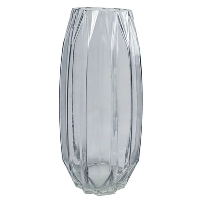 Leaf 60cm Pink Delphinium Tropical with Glass Vase by Leaf Design