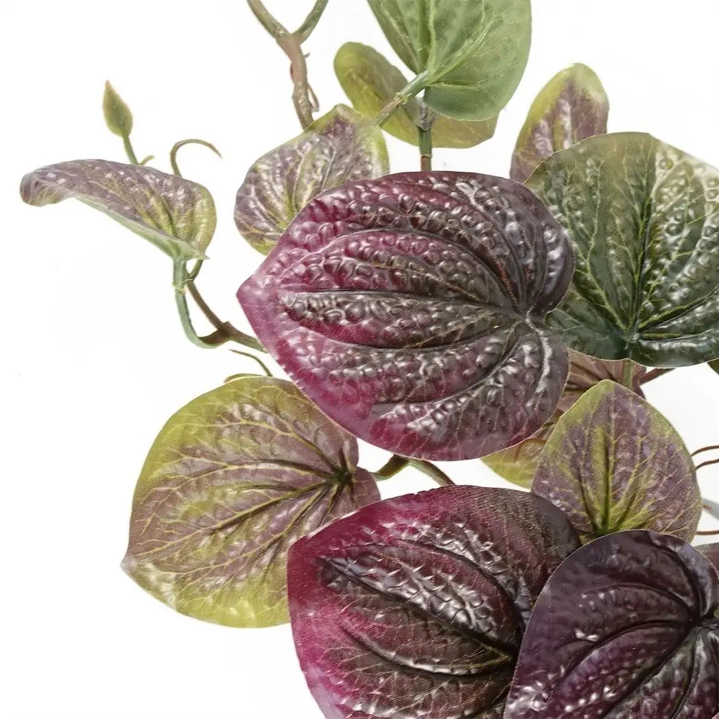 35cm Artificial Trailing Purple Potted Pothos Plant Realistic by Leaf