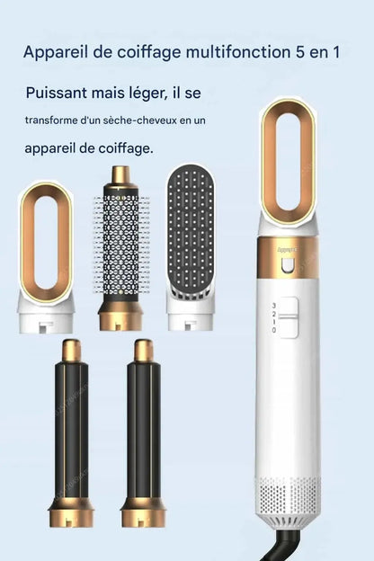 5 in 1 Hair Dryer Brush and Styler Kit Professional Hot Air Comb Curling Iron Hair Straightener for Volumizing and Styling by All Mart Bristol Ltd