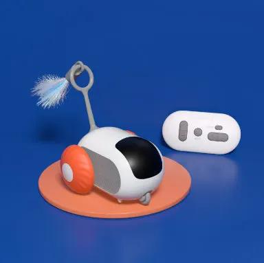 Remote Control Interactive Cat Car Toy USB Charging Chasing Automatic Self-moving Remote Smart Control Car Interactive Cat Toy Pet Products by Dropshipman
