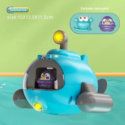 Water Toys Luminous Catapult Submarine Bath Toys by Dropshipman