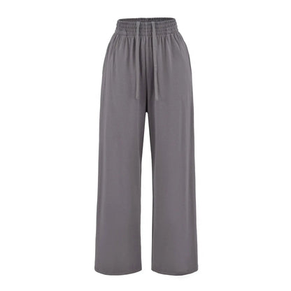 FigureFlattering Set Seductive Slimming T-Shirt Set Wide Leg High-Waisted Set Two-Piece Comfortable Chic Outfit For Women by All Mart Bristol Ltd