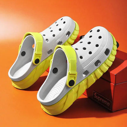 Hole Shoes Men's Outerwear Non-slip Wear-resistant Slippers by Dropshipman