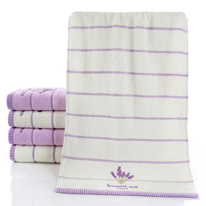 Pure Cotton 32 Strand Embroidered Face Washing Towel by Dropshipman