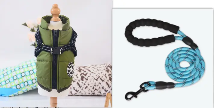 Waterproof Dog Clothes Winter Dog Coat With Harness Warm Pet Clothing Big Dog Jacket Chihuahua Labrador Coat Costume by Dropshipman
