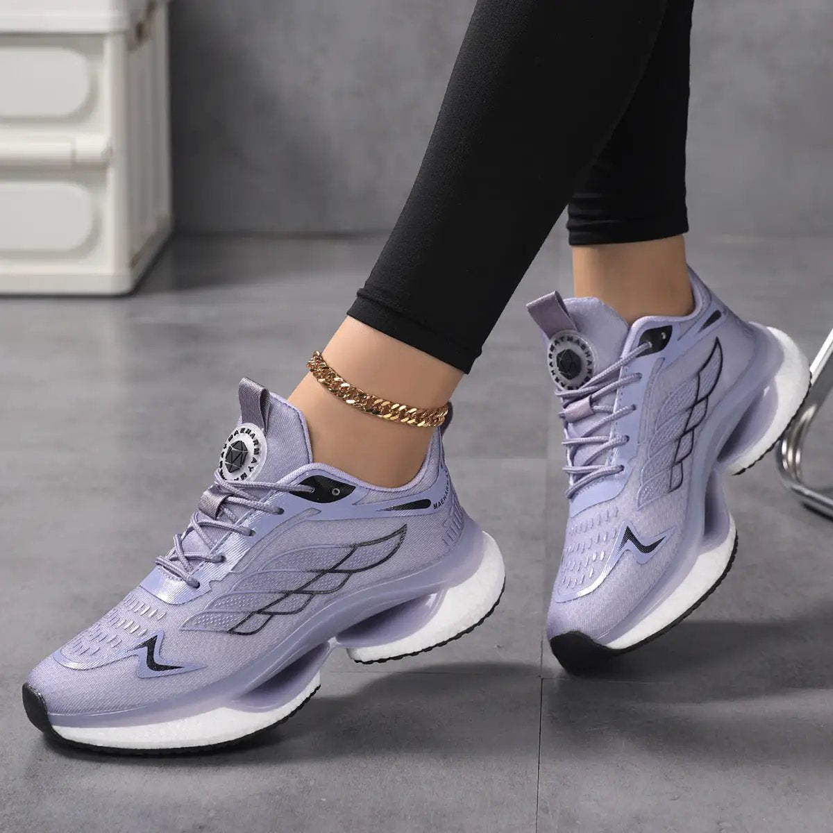 Womens Lightweight Shock-Absorbing Mesh Running Shoes For Sports by Dropshipman