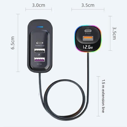 Car Charger Super Fast Charge Multi-function by Dropshipman