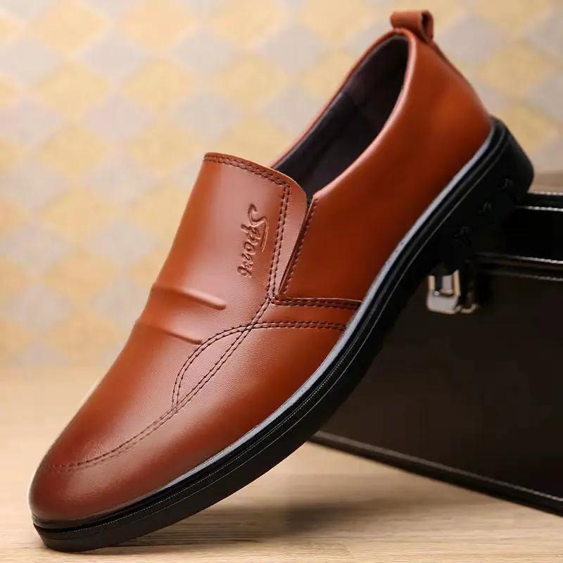 Mens Breathable Casual Business Leather Shoestrendy And Versatile by Dropshipman